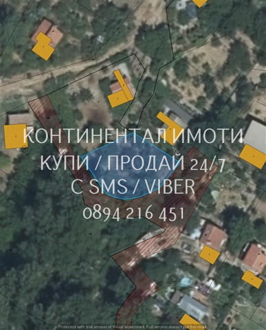 Код 63165. Панорамен парцел 440м2 близо до манастир 'Св.Георги', ток и вода до парцела. Сменен стату - снимка 1