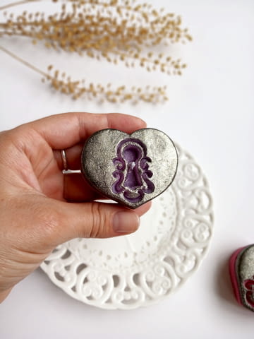 Ароматни чаени свещички сърце с ключалка, 10бр. в комплект, за романтика - снимка 6