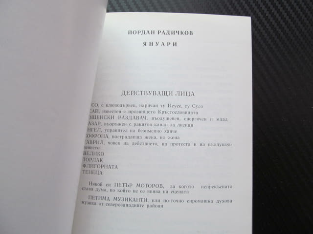 Януари Зимна поема в две части Йордан Радичков театър Сезон 1981/1982 Цветана Манева Стефан Данаилов - снимка 3
