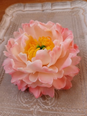 Декоративен сапун с форма на божур, подарък за 8ми март и други поводи - снимка 4