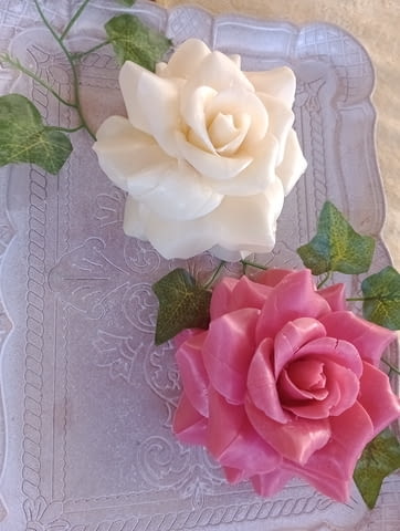 Декоративен ароматен сапун Роза, ръчно изработен, подарък за 8ми март и други поводи - снимка 3