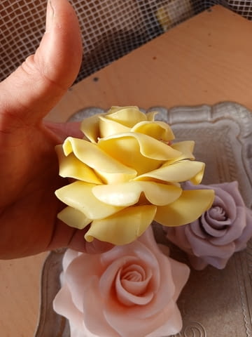 Декоративен ароматен сапун Роза, ръчно изработен, подарък за 8ми март и други поводи - снимка 5