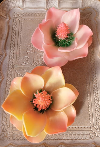 Ксклузивен декоративен сапун ‘Магнолия’, ръчно изваян с нож без използване на молдове. - снимка 1