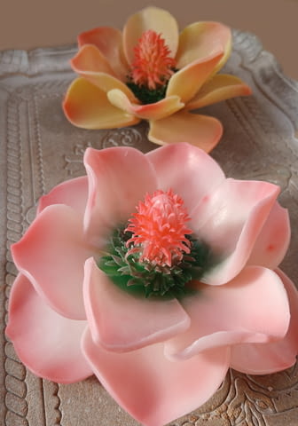 Ксклузивен декоративен сапун ‘Магнолия’, ръчно изваян с нож без използване на молдове. - снимка 4