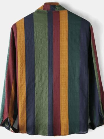 Стилна мъжка риза с вертикални райета - Hipomarket.shop, град Пловдив | Мъжки Дрехи - снимка 2