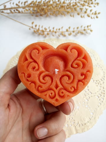 Декоративни свещички две сърцa в комплект, за вашата романтична вечер - снимка 4