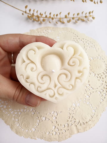 Декоративни свещички две сърцa в комплект, за вашата романтична вечер - снимка 6