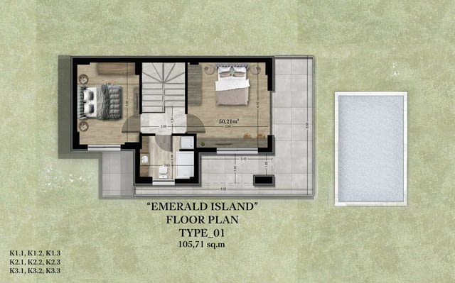 Ваканционен имот на остров Тасос 2-етажна, Тухла, 106 м2 - град Хасково | Къщи / Вили - снимка 2