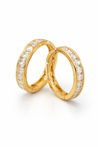 Златни обеци Грамаж: 1.12гр. - град Велико Търново | Обеци - снимка 1