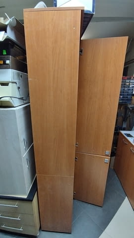 Еднокрил гардероб с две врати ирафтове със заключване - Офис шкаф 42/200/40 - снимка 6