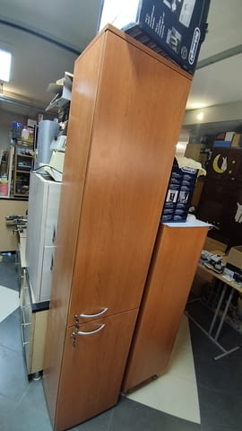 Еднокрил гардероб с две врати ирафтове със заключване - Офис шкаф 42/200/40 - снимка 7