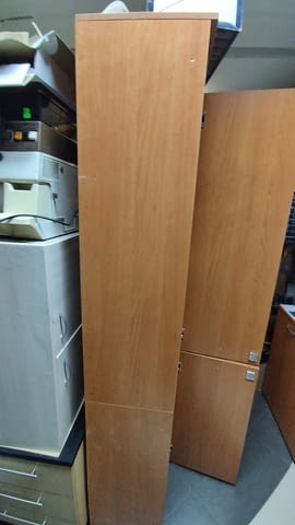 Еднокрил гардероб с две врати ирафтове със заключване - Офис шкаф 42/200/40 - снимка 10