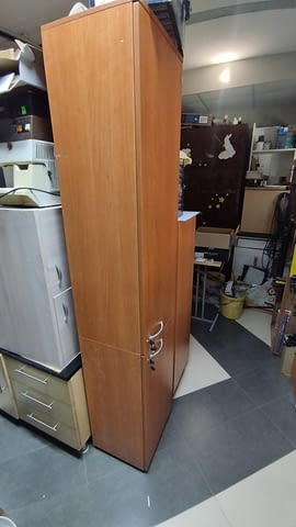 Еднокрил гардероб с две врати ирафтове със заключване - Офис шкаф 42/200/40 - снимка 12