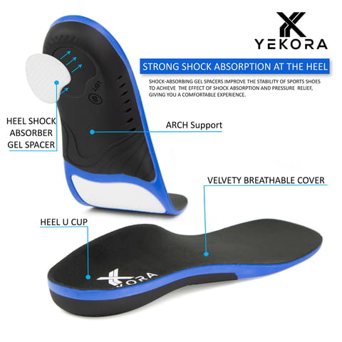Ортопедични стелки за дюстабан плоскостъпие паднал свод YEKORA Foot Expert - снимка 7