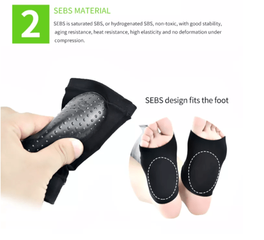 Ортопедични подложки стелки YEKORA тип чорап, за дюстабан плоскостъпие паднал свод - снимка 3