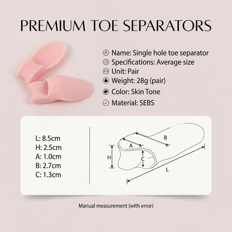 Модел 1 Сепаратор силиконов разделител за пръсти ортеза халукс валгус - снимка 3