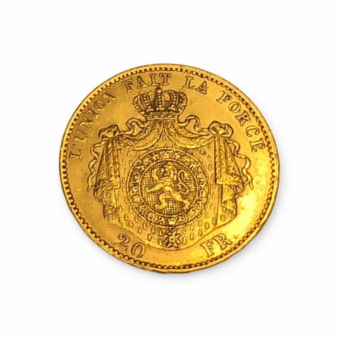 Златна монета Крал Леополд II 1865 - 1909, град Велико Търново | Нумизматика / Бонистика - снимка 2