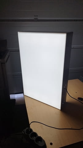 Двустранна светеща табела - с лед осветление 40/60/12см, city of Sofia | Construction Materials - снимка 2