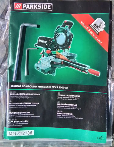 Циркуляр пендула Parkside PKZS 2000 A1 - град Самоков | Машини / Съоръжения - снимка 2