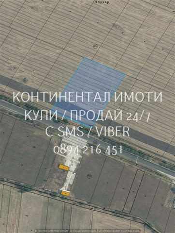 Код 63171. Парцел 8800м2 с правилна правоъгълна форма с лице 75м на асфалтов път, на около 300 преди - снимка 1