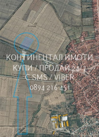 Код 63171. Парцел 8800м2 с правилна правоъгълна форма с лице 75м на асфалтов път, на около 300 преди - снимка 2