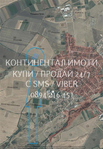 Код 63171. Парцел 8800м2 с правилна правоъгълна форма с лице 75м на асфалтов път, на около 300 преди - снимка 3