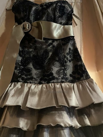 Страхотна празнична сатенена рокля Рокля, S, Елегантен - град София | Дамски Дрехи - снимка 2