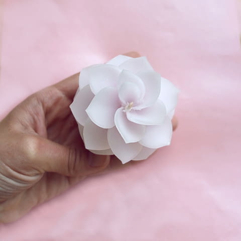 Декоративни ароматна свещ цвете Бегония, ръчна изработка, град Варна | Декорация / Интериор - снимка 2