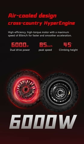 Електрически скутер/тротинетка със седалка BOYUEDA S5 6000W 38AH - снимка 3