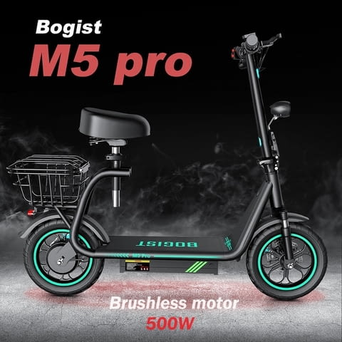 Електрически скутер/тротинетка със седалка BOGIST M5 PRO+ 500W 15AH - снимка 3