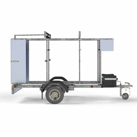 Заключващо се ремарке със Скеле - град Велико Търново | Ремаркета / Фургони - снимка 3