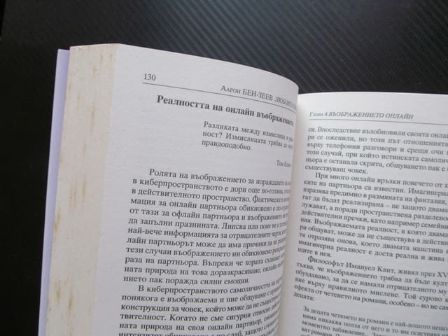 Любовта online Емоциите в интернет Аарон Бен-Зеев въображение запознанство общуване обвързаност кибе - снимка 2