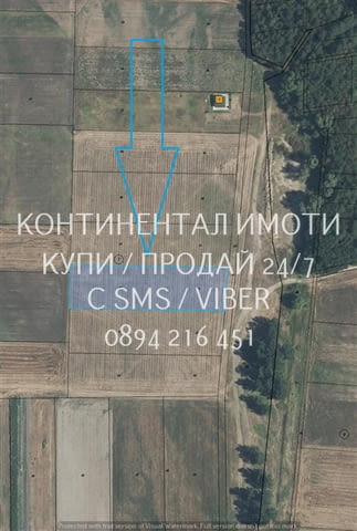 Кодл 63176. Нива 4700м2, кат. 5-та, само на 250м от къщите, северно от селото. С правилна правоъгъл - снимка 1