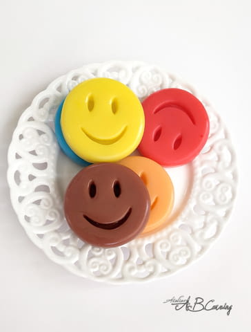 Ароматни глицеринови мини сапунчета емотикони, 10 броя в комплект от atelierabcarving.com/ - снимка 5