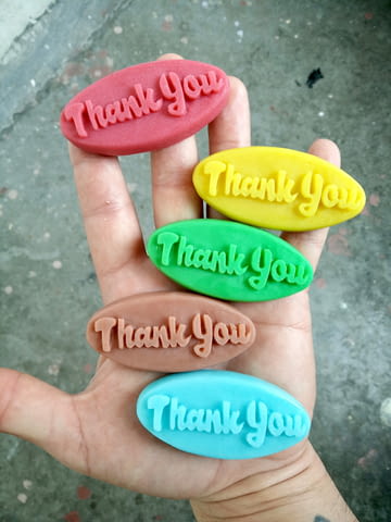 Ароматни и Цветни глицеринови сапунчета с надпис „thank you“ 10 броя от atelierabcarving.com - снимка 5