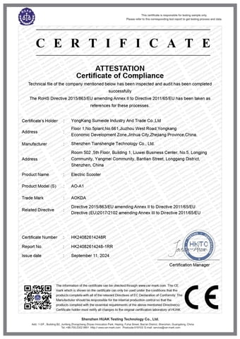 Електрически скутер/тротинетка AOKDA A1 800W 12.5AH, city of Razgrad | Other - снимка 8