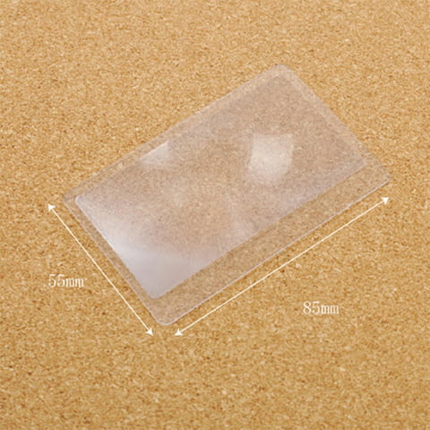 Нова Лупа с формата на банкова карта джобна увеличение компактна нумизматика етикети цени описание п - снимка 4