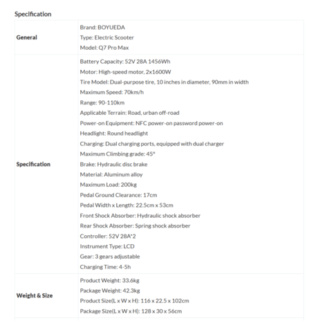 Електрически скутер/тротинетка със седалка BOYUEDA 3200W 28AH - снимка 8