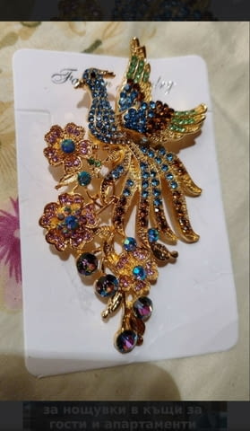 Брошка Паун лукс - град Монтана | Колиета / Синджири / Медальони - снимка 5