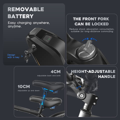 Електрически велосипед/колело EMOKO EC27 500W 17.5AH - град Разград | Други - снимка 5