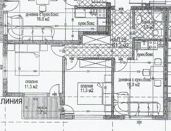 Давам полуобзаведен тристаен апартамент до Терапията, град Варна | Апартаменти - снимка 2