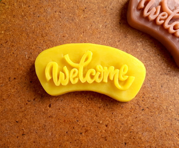 Стилни и ароматни сапунчета с релефен надпис ‘Welcome’ 10 броя - снимка 3