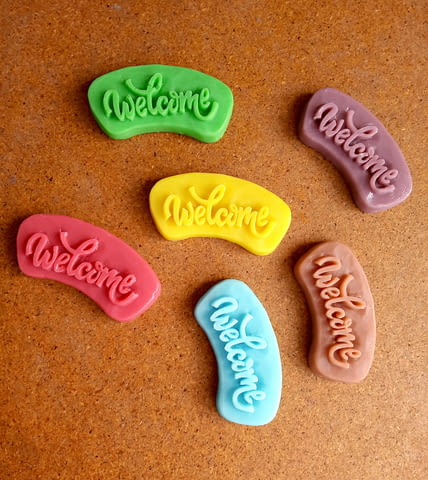 Стилни и ароматни сапунчета с релефен надпис ‘Welcome’ 10 броя - снимка 5