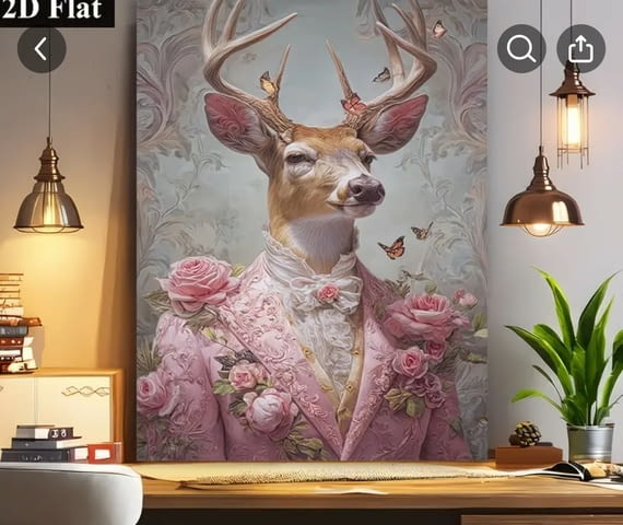 Розов елен постер Барок - град Монтана | Картини - снимка 1