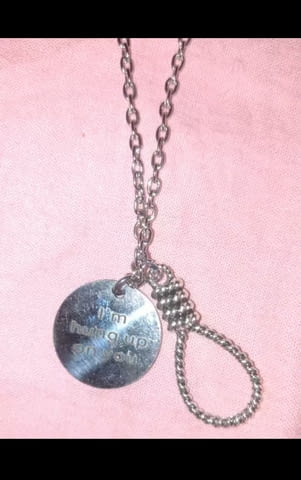 Ланец. С 2 медальона и гравиран текст, град Монтана | Колиета / Синджири / Медальони