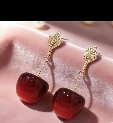 Обеци Череши - град Монтана | Обеци - снимка 1