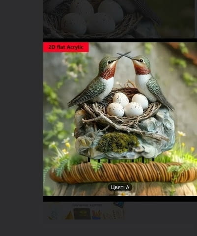 Декорация Гнездо с птици - град Монтана | Мебели / Декорация - снимка 2