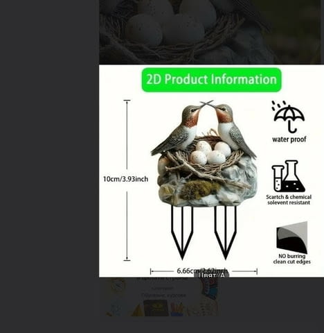Декорация Гнездо с птици - град Монтана | Мебели / Декорация - снимка 3