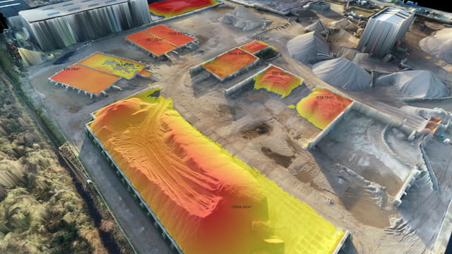 Лицензиран геодезист Варна – Измерване на прецизни обеми с дрон и Leica GS18 - снимка 1