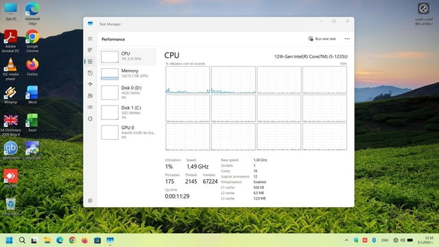 Продавам Lenovo IdeaPad V15 G3 IAP/i5-1235U/16GB RAM/512GB NVMe/1TB SATA3 - снимка 10